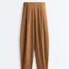 Pantaloni a gamba larga a vita alta Light Touch