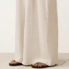 Pantaloni a gamba larga in 100% lino