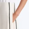 Pantaloni a gamba larga in modal Soft Touch con bordino a contrasto