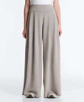 Pantaloni a gamba larga in modal Soft Touch con dettaglio a corsetto