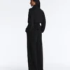Pantaloni a gamba larga in modal Soft Touch con dettaglio a pieghe in vita Pantaloni a gamba larga in modal Soft Touch con dettaglio a pieghe in vita