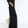 Pantaloni a gamba larga in modal Soft Touch con orlo a giorno Pantaloni a gamba larga in modal Soft Touch con orlo a giorno