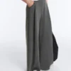 Pantaloni a gamba larga in modal Soft Touch con righe sottili Pantaloni a gamba larga in modal Soft Touch con righe sottili