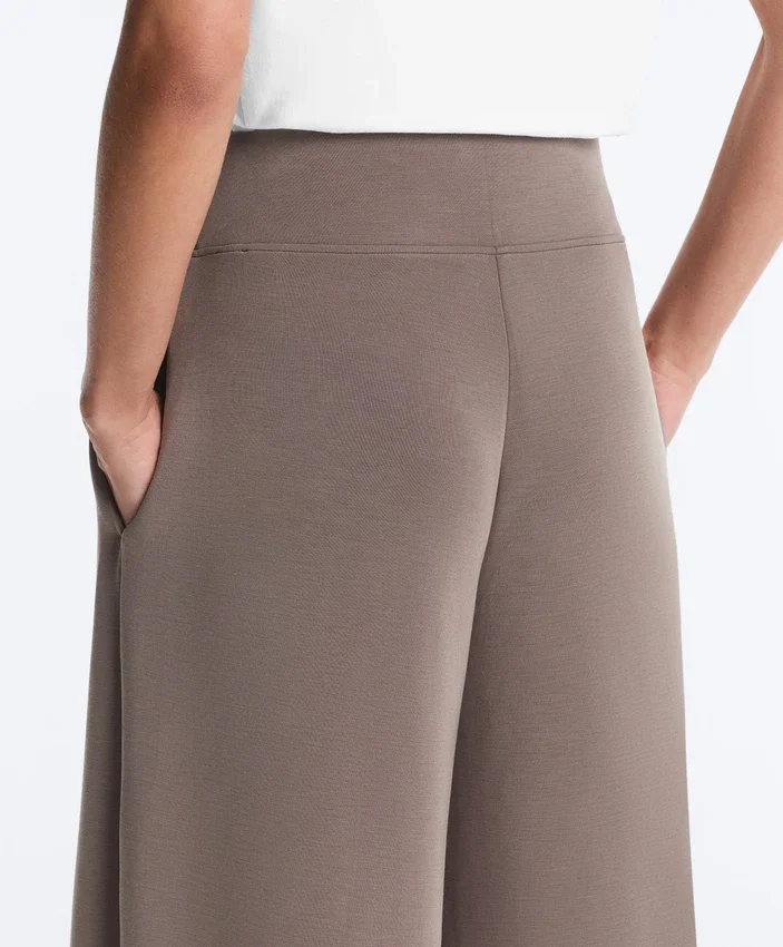 Pantaloni a gamba larga in modal Soft Touch con vita a corsetto Pantaloni a gamba larga in modal Soft Touch con vita a corsetto