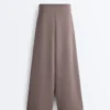 Pantaloni a gamba larga in modal Soft Touch con vita a corsetto Pantaloni a gamba larga in modal Soft Touch con vita a corsetto