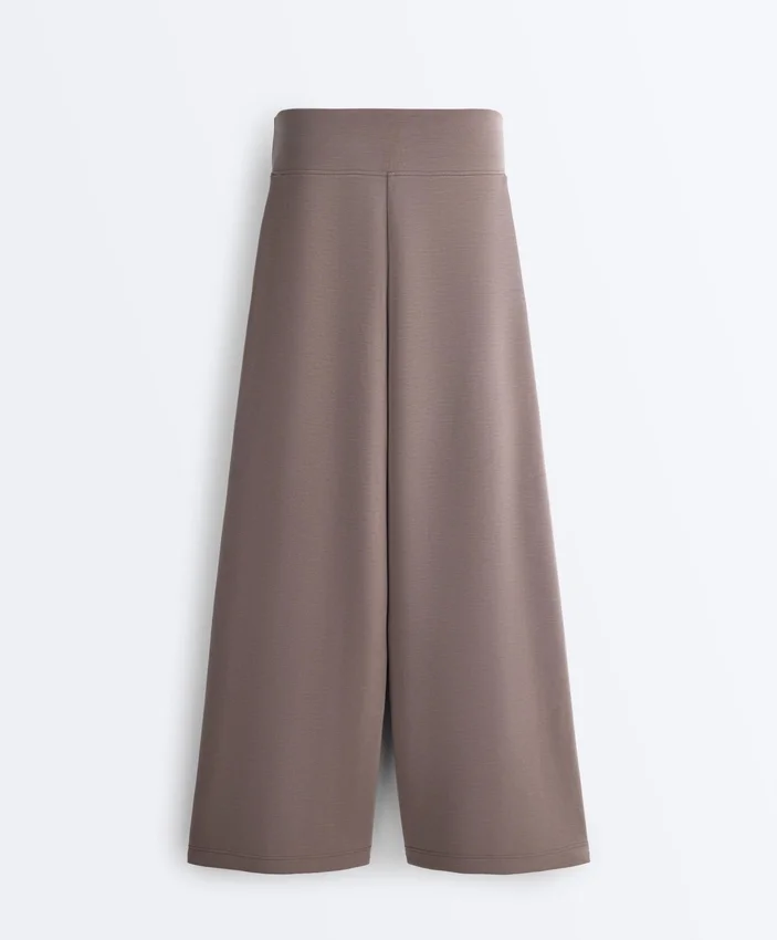 Pantaloni a gamba larga in modal Soft Touch con vita a corsetto Pantaloni a gamba larga in modal Soft Touch con vita a corsetto
