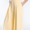 Pantaloni a gamba larga in piqué di cotone Pantaloni a gamba larga in piqué di cotone