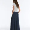 Pantaloni a gamba larga in piqué di cotone Pantaloni a gamba larga in piqué di cotone