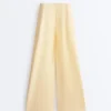 Pantaloni a gamba larga in piqué di cotone Pantaloni a gamba larga in piqué di cotone