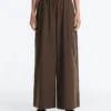 Pantaloni a gamba larga in popeline 100% cotone Pantaloni a gamba larga in popeline 100% cotone