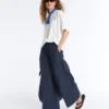 Pantaloni a gamba larga in popeline 100% cotone Pantaloni a gamba larga in popeline 100% cotone