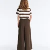 Pantaloni a gamba larga in popeline 100% cotone Pantaloni a gamba larga in popeline 100% cotone