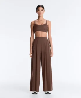 Pantaloni a gamba larga Light Touch con pinces