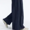 Pantaloni a gamba larga Soft Touch con piega laterale e in modal Pantaloni a gamba larga Soft Touch con piega laterale e in modal