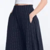 Pantaloni a gamba larga Soft Touch con piega laterale e in modal Pantaloni a gamba larga Soft Touch con piega laterale e in modal
