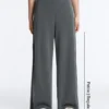 Pantaloni a gamba larga Soft Touch con piega laterale e in modal Pantaloni a gamba larga Soft Touch con piega laterale e in modal