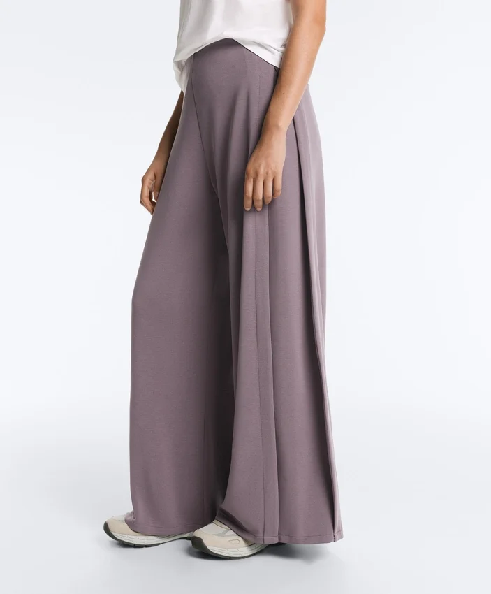 Pantaloni a gamba larga Soft Touch con piega laterale e in modal Pantaloni a gamba larga Soft Touch con piega laterale e in modal
