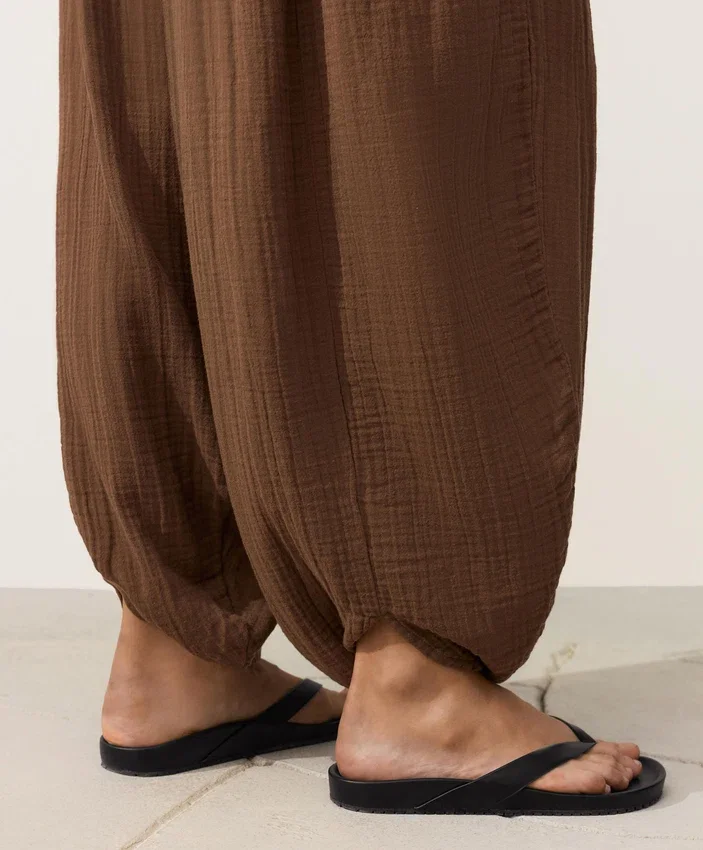 Pantaloni a palloncino in 100% cotone Pantaloni a palloncino in 100% cotone