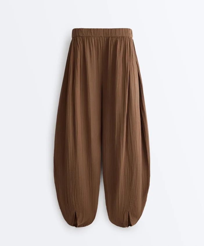Pantaloni a palloncino in 100% cotone Pantaloni a palloncino in 100% cotone