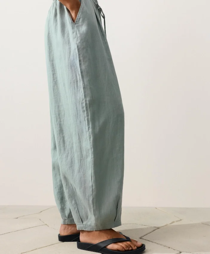 Pantaloni a palloncino in 100% lino Pantaloni a palloncino in 100% lino