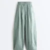 Pantaloni a palloncino in 100% lino Pantaloni a palloncino in 100% lino