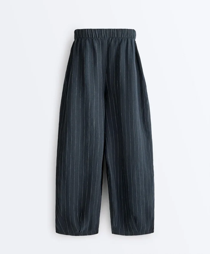 Pantaloni a palloncino in 100% lino Pantaloni a palloncino in 100% lino