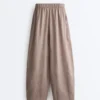 Pantaloni a palloncino in 100% lino Pantaloni a palloncino in 100% lino