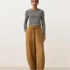 Pantaloni a palloncino in misto lyocell e 24% lino con cuciture Pantaloni a palloncino in misto lyocell e 24% lino con cuciture