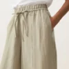 Pantaloni a palloncino in misto lyocell e 24% lino con cuciture Pantaloni a palloncino in misto lyocell e 24% lino con cuciture