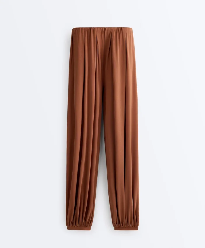 Pantaloni a palloncino in misto modal Pantaloni a palloncino in misto modal