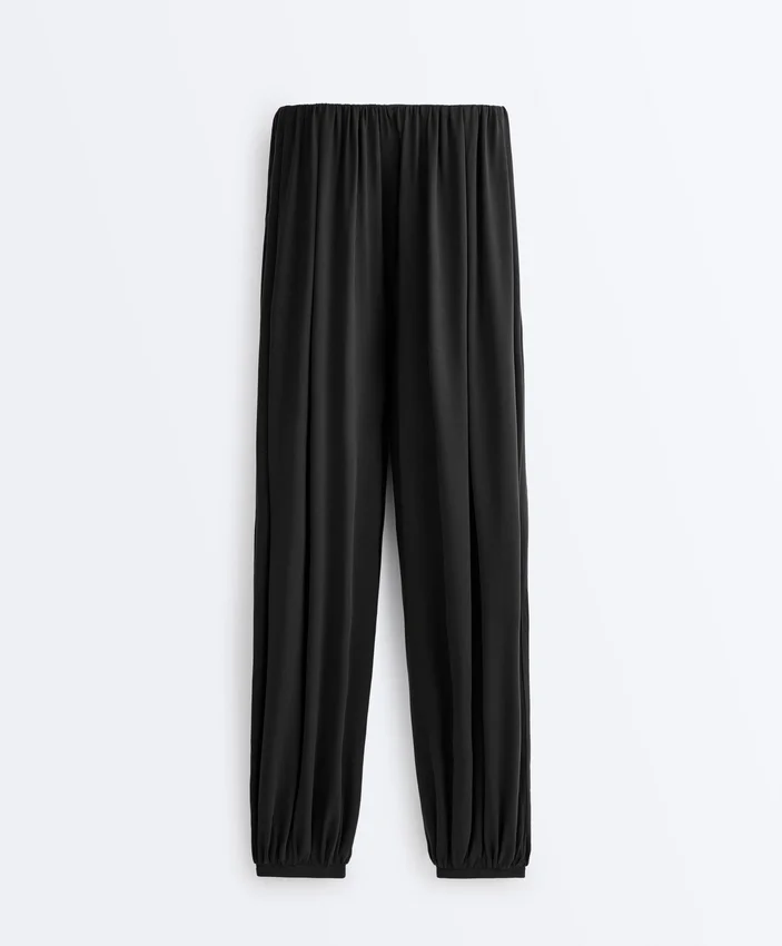 Pantaloni a palloncino in misto modal Pantaloni a palloncino in misto modal