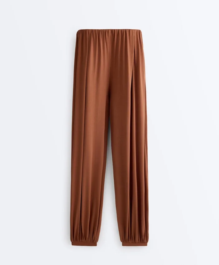 Pantaloni a palloncino in misto modal Pantaloni a palloncino in misto modal