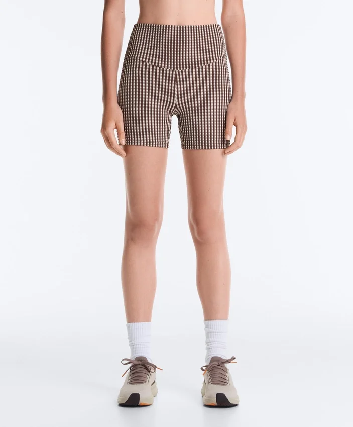 Pantaloni a quadretti Comfortlux a vita alta da 10 cm Pantaloni a quadretti Comfortlux a vita alta da 10 cm
