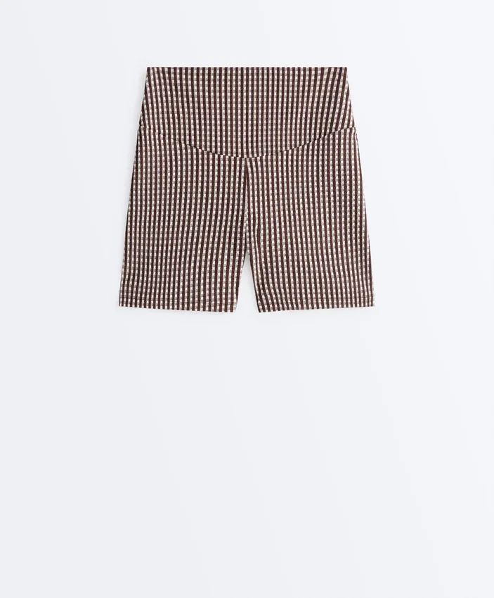 Pantaloni a quadretti Comfortlux a vita alta da 10 cm Pantaloni a quadretti Comfortlux a vita alta da 10 cm