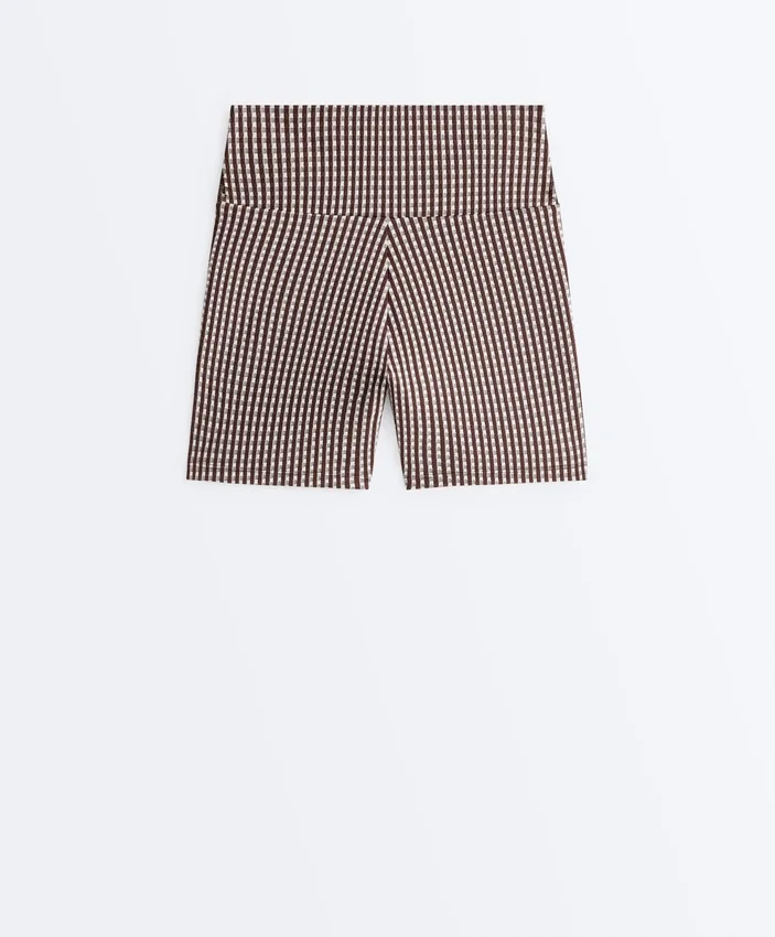 Pantaloni a quadretti Comfortlux a vita alta da 10 cm Pantaloni a quadretti Comfortlux a vita alta da 10 cm