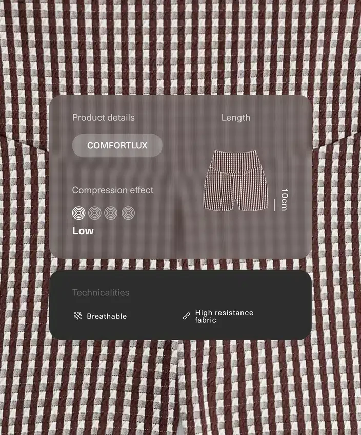 Pantaloni a quadretti Comfortlux a vita alta da 10 cm Pantaloni a quadretti Comfortlux a vita alta da 10 cm