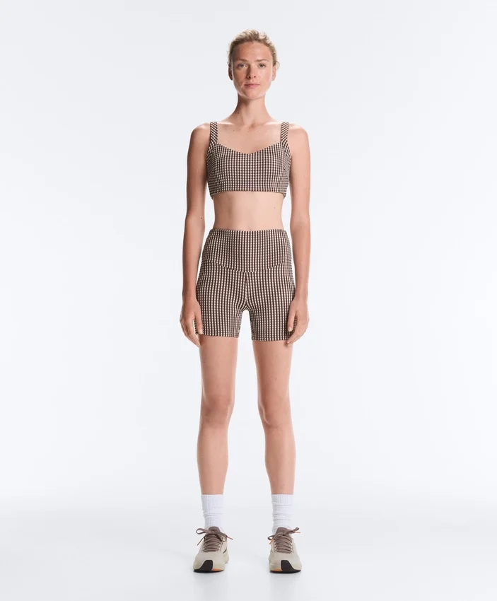 Pantaloni a quadretti Comfortlux a vita alta da 10 cm Pantaloni a quadretti Comfortlux a vita alta da 10 cm