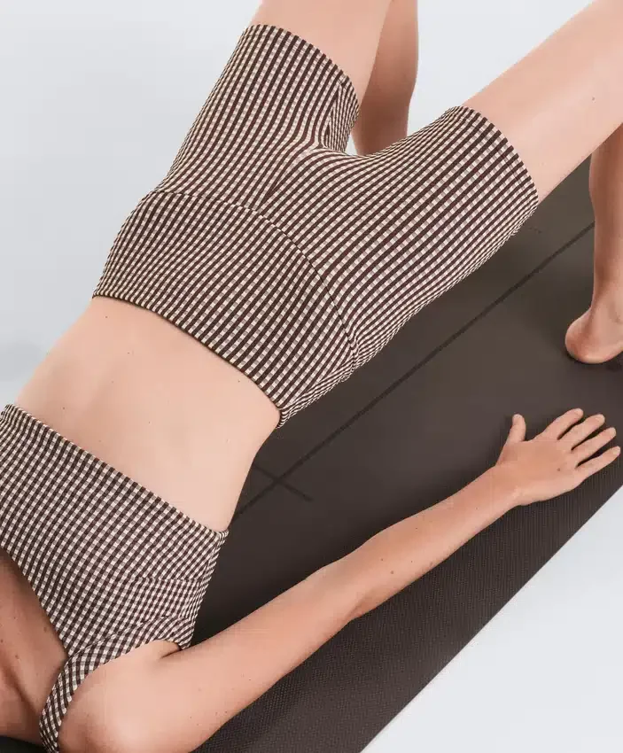 Pantaloni a quadretti Comfortlux a vita alta da 10 cm Pantaloni a quadretti Comfortlux a vita alta da 10 cm