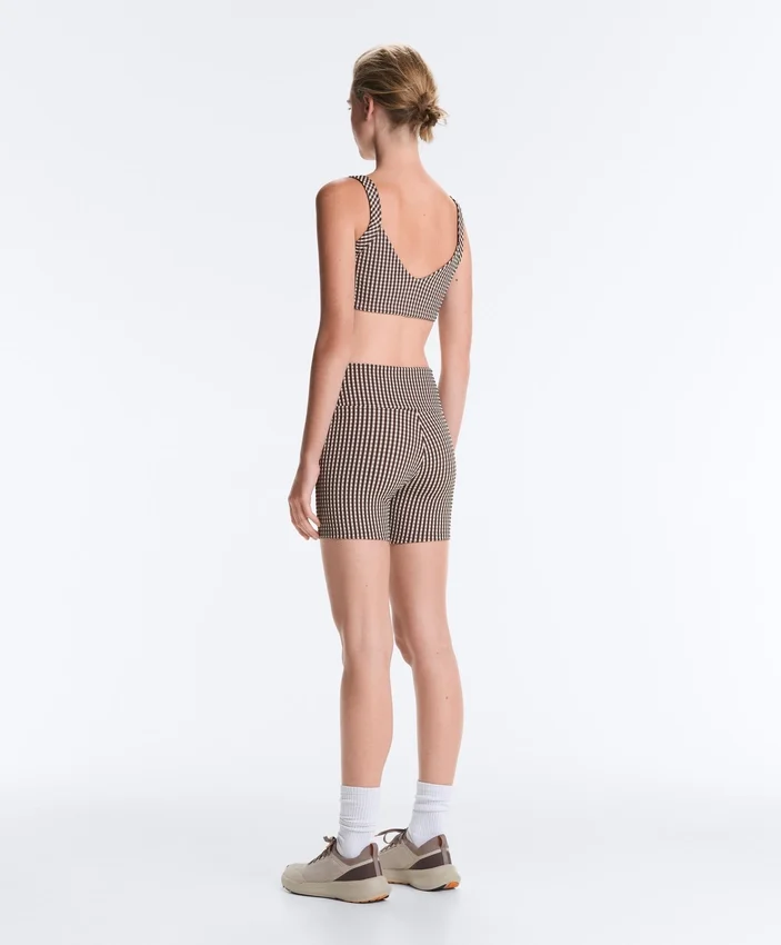 Pantaloni a quadretti Comfortlux a vita alta da 10 cm Pantaloni a quadretti Comfortlux a vita alta da 10 cm