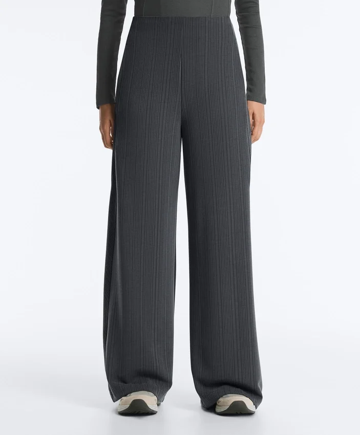 Pantaloni a righe asimmetriche in modal Pantaloni a righe asimmetriche in modal