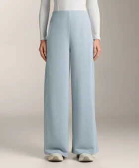 Pantaloni a righe asimmetriche in modal