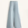 Pantaloni a righe asimmetriche in modal Pantaloni a righe asimmetriche in modal