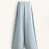 Pantaloni a righe asimmetriche in modal Pantaloni a righe asimmetriche in modal