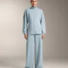 Pantaloni a righe asimmetriche in modal Pantaloni a righe asimmetriche in modal