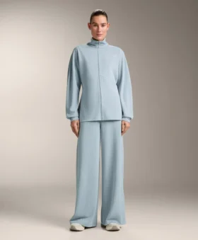 Pantaloni a righe asimmetriche in modal
