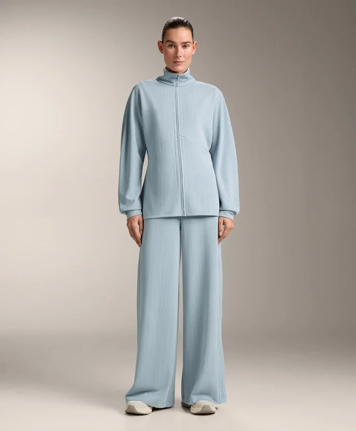 Pantaloni a righe asimmetriche in modal Pantaloni a righe asimmetriche in modal