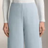 Pantaloni a righe asimmetriche in modal Pantaloni a righe asimmetriche in modal