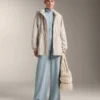 Pantaloni a righe asimmetriche in modal Pantaloni a righe asimmetriche in modal