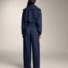 Pantaloni a sacchetto con piega laterale e modal spazzolato Pantaloni a sacchetto con piega laterale e modal spazzolato