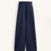 Pantaloni a sacchetto con piega laterale e modal spazzolato Pantaloni a sacchetto con piega laterale e modal spazzolato